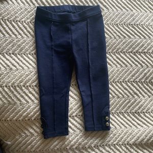 Janie and Jack leggings in navy 12-18m